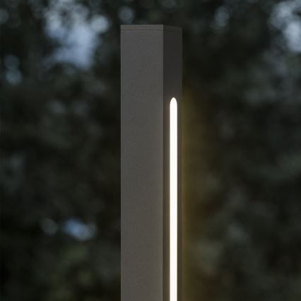 Ideal Lux - Lámpara LED exterior JEDI LED/7W/230V, 40 cm, CRI 90, IP65, antracita