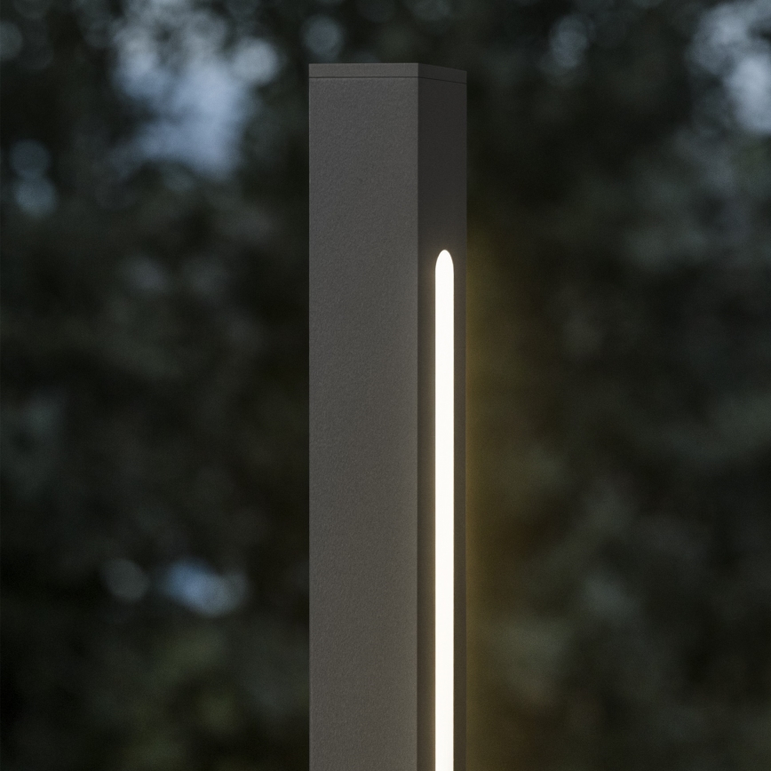 Ideal Lux - Lámpara LED exterior JEDI LED/7W/230V, 40 cm, CRI 90, IP65, antracita