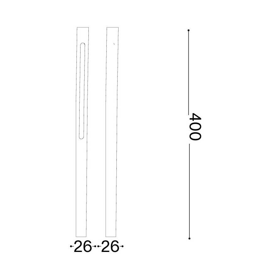 Ideal Lux - Lámpara LED exterior JEDI LED/7W/230V 40 cm CRI 90 IP65 marrón