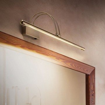 Ideal Lux - Lámpara LED para cuadros BOW LED/8W/230V 76 cm IRC 90 latón
