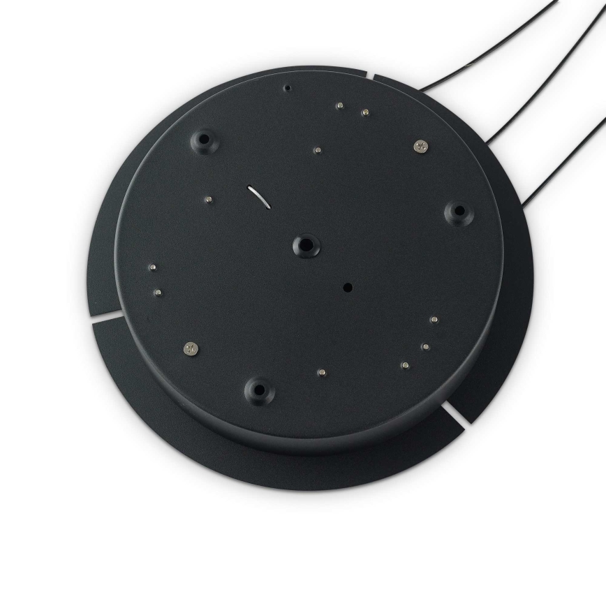 Ideal Lux - Lámpara colgante LED regulable con cable OZ LED/48W/230V Ø 60 cm CRI 90 negro