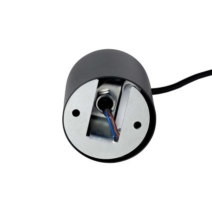 Ideal Lux - Lámpara LED suspendida en cable LOOK 1xGU10/7W/230V CRI 90 diám. 6 cm negra