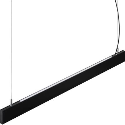 Ideal Lux - Lámpara LED suspendida por cable STEEL LED/29W/230V 4000K CRI 90 120 cm negra
