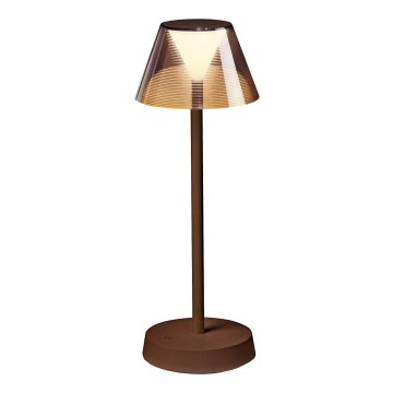 Ideal Lux - Lámpara LED táctil regulable LOLITA LED/2,8W/5V 2200 mAh IP54 marrón