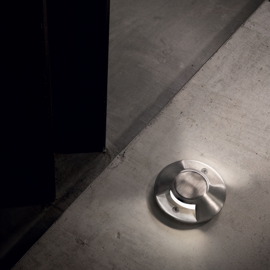 Ideal Lux - LED Lámpara empotrable de suelo ROCKET LED/3W/230V CRI 90 IP65 cromo mate