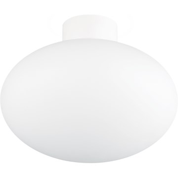 Ideal Lux - Luminaria de techo exterior CLIO 1xE27/42W/230V IP44 blanca