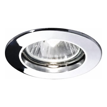 Ideal Lux - Luminaria empotrable JAZZ 1xGU10/50W/230V, diámetro 7,7 cm, cromo brillante