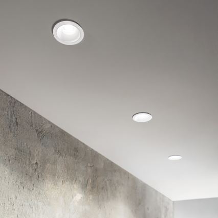 Ideal Lux - Luminaria empotrada LED GAME TRIM LED/11W/230V 4000K CRI 90 Ø 8,5 cm IP40 blanco