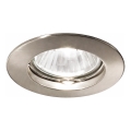 Ideal Lux - Luminaria empotrada JAZZ 1xGU10/50W/230V Ø 7,7 cm cromo mate
