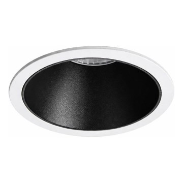 Ideal Lux - Luminaria empotrada LED GAME TRIM LED/11W/230V 3000K IRC 90 Ø 8,5 cm IP40 negro/blanco