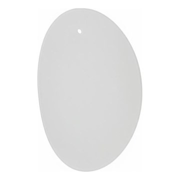 Ideal Lux - Pantalla de repuesto para candelabro y luminaria de techo OVALINO, blanca