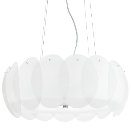 Ideal Lux - Pantalla de repuesto para candelabro y luminaria de techo OVALINO, blanca