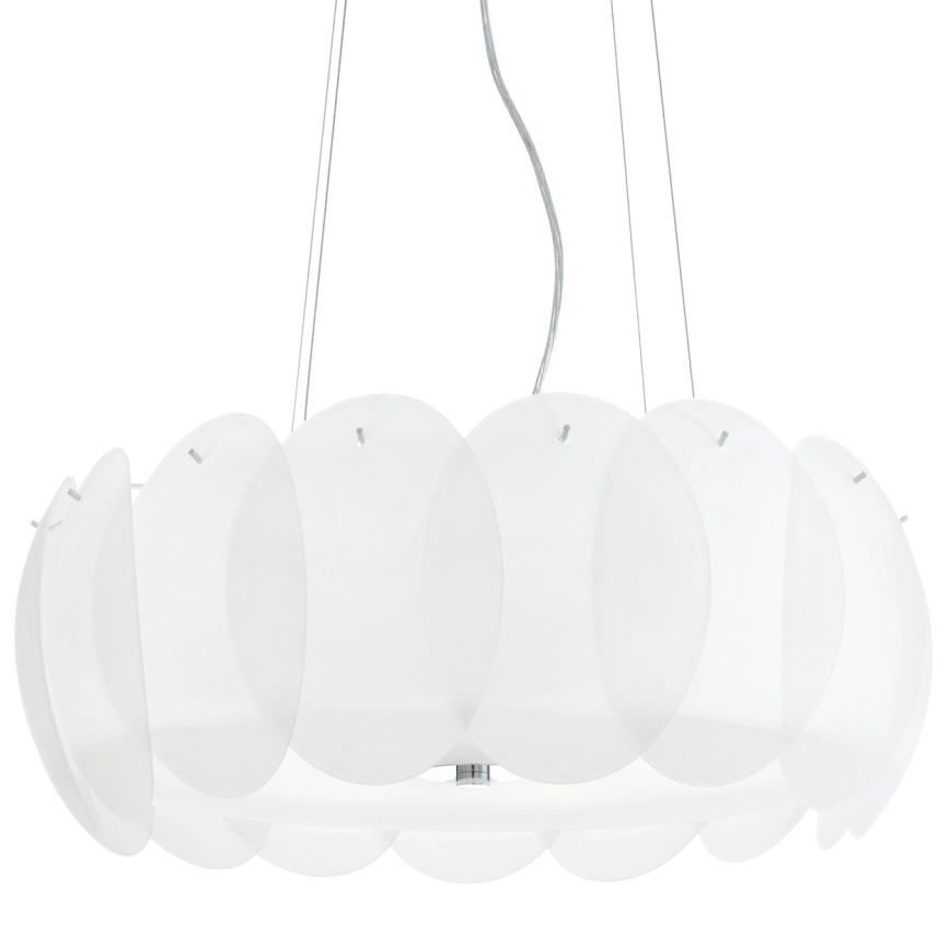 Ideal Lux - Pantalla de repuesto para candelabro y luminaria de techo OVALINO, blanca