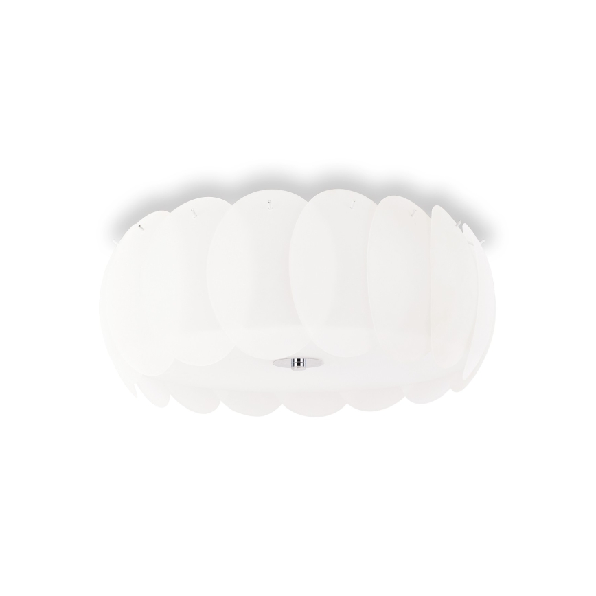 Ideal Lux - Pantalla de repuesto para candelabro y luminaria de techo OVALINO, blanca