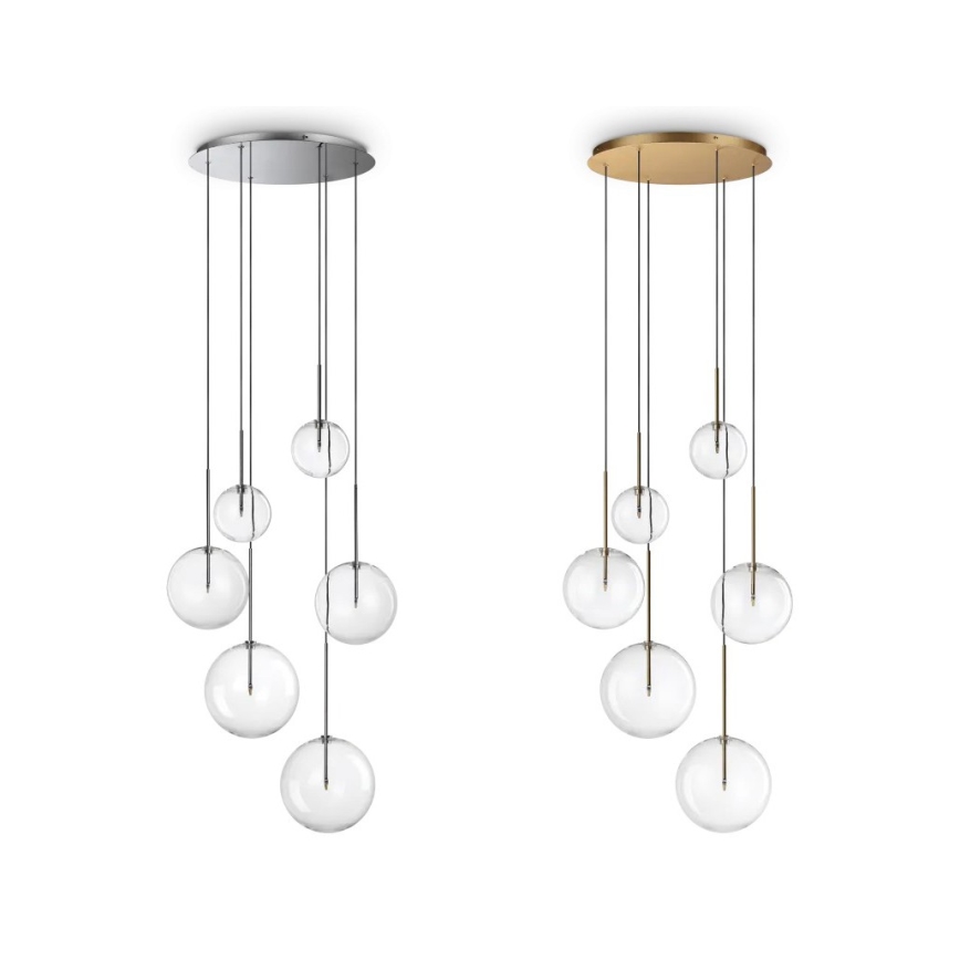 Ideal Lux - Pantalla de repuesto para lámpara y araña EQUINOXE, Ø 15 cm, transparente