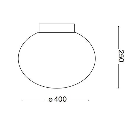 Ideal Lux - Plafón CANDY 1xE27/42W/230V diá. 40 cm blanco