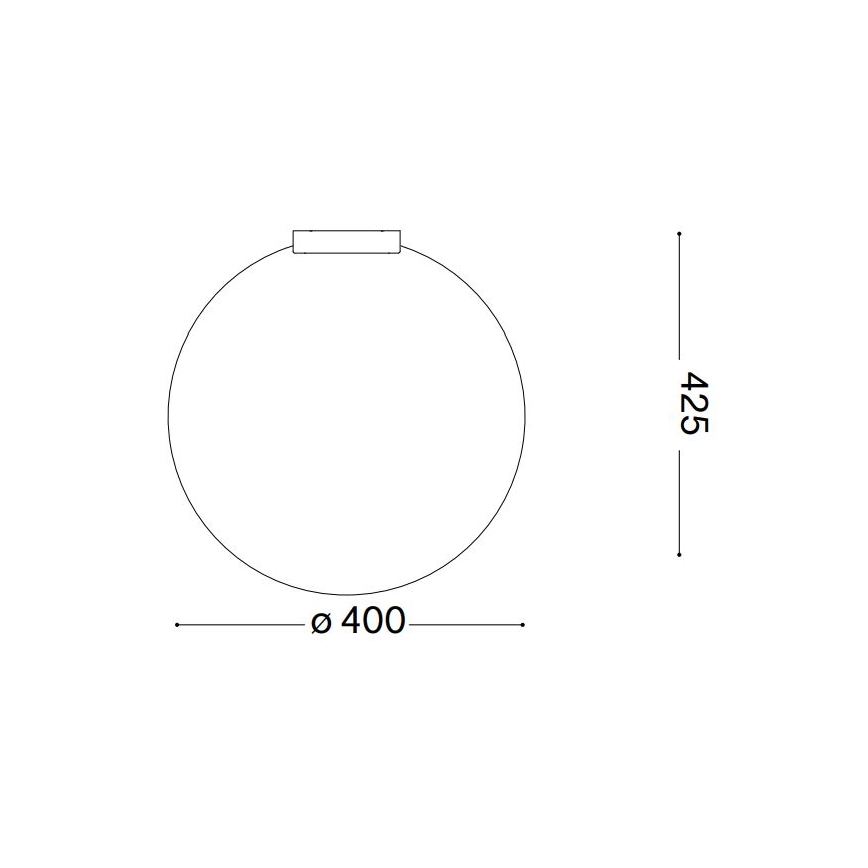 Ideal Lux - Plafón CARTA 1xE27/25W/230V diá. 40 cm blanco
