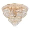 Ideal Lux - Plafón de cristal DUBAI 24xE14/28W/230V diá. 78 cm dorado