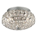 Ideal Lux - Plafón LED de cristal KING 3xG9/3W/230V diá. 25,5 cm cromo brillante