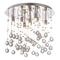 Ideal Lux - Plafón LED de cristal MOONLIGHT 8xG9/3W/230V diá. 40 cm cromo brillante