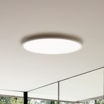 Ideal Lux - Plafón LED FLY LED/18W/230V 2700K diá. 35 cm CRI 90 IP40 blanco