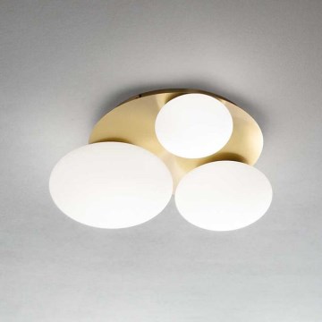 Ideal Lux - Plafón LED NINFEA 3xGX53/9W/230V dorado