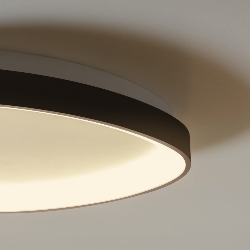 Ideal Lux - Plafón LED regulable GEMINI LED/42W/230V diá. 81 cm CRI 90 negro