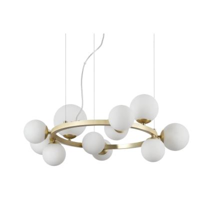 Ideal Lux - Tulipa de repuesto para araña/luminaria/lámpara PERLAGE, diámetro 12 cm, blanca