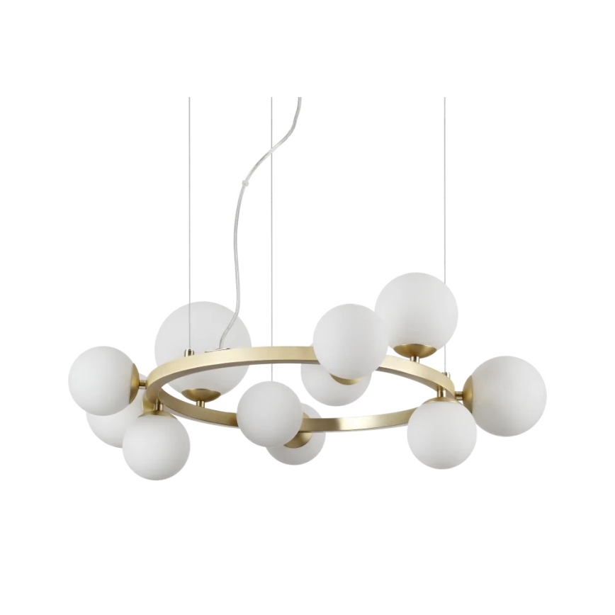 Ideal Lux - Tulipa de repuesto para araña/luminaria/lámpara PERLAGE, diámetro 12 cm, blanca