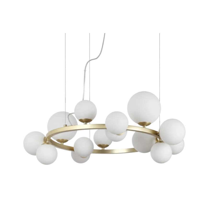Ideal Lux - Tulipa de repuesto para araña/luminaria/lámpara PERLAGE, diámetro 12 cm, blanca
