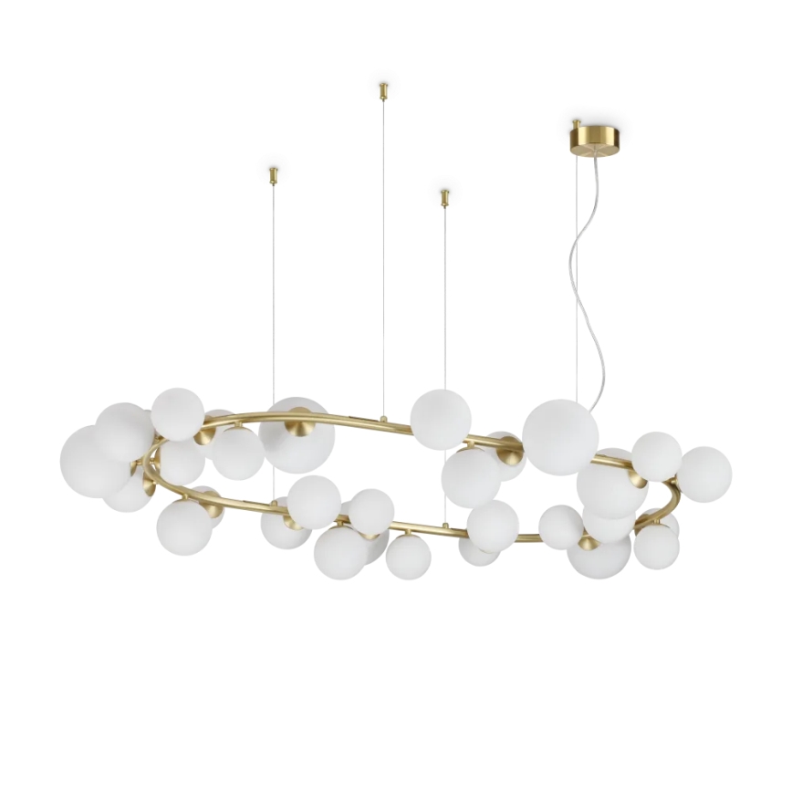 Ideal Lux - Tulipa de repuesto para araña/luminaria/lámpara PERLAGE, diámetro 12 cm, blanca