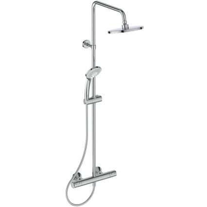 Ideal Standard A7208AA - Set de ducha con mezclador termostático CERATHERM T25, cromo brillante