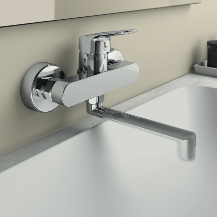 Ideal Standard B1717AA - Grifo para fregadero CERAFLEX, cromo brillante