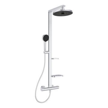 Ideal Standard BD583SI - Juego de ducha con mezclador termostático CERATHERM ALU+ cromo mate