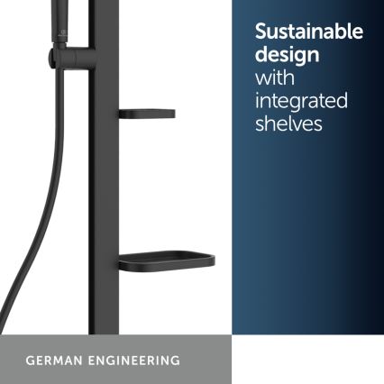 Ideal Standard BD583XG - Juego de ducha con grifería CERATHERM ALU+ negro mate