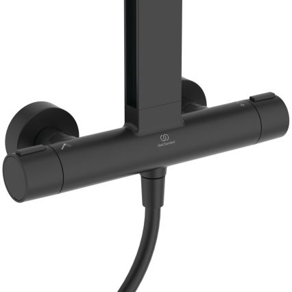 Ideal Standard BD583XG - Juego de ducha con grifería CERATHERM ALU+ negro mate