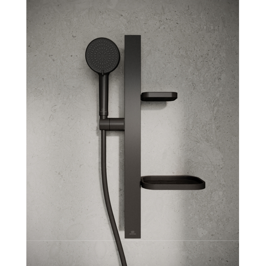 Ideal Standard BD586XG - Juego de ducha IDEALRAIN ALU+ negro mate