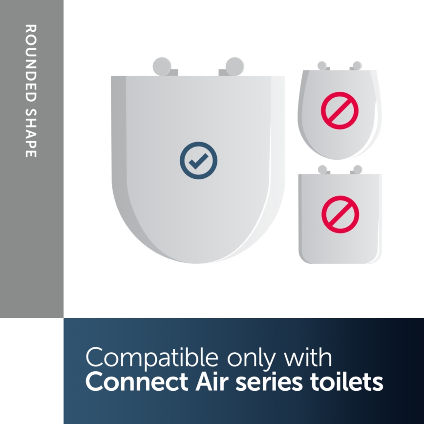 Ideal Standard E036601 - Asiento de inodoro SoftClose CONNECT AIR blanco