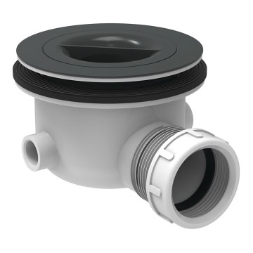 Ideal Standard K936367 - Sifón para plato de ducha 9 cm negro/blanco