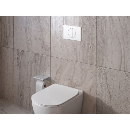 Ideal Standard T352701 - Asiento de inodoro TESI con cierre amortiguado SoftClose, blanco