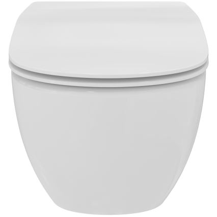 Ideal Standard T354601 - Inodoro suspendido TESI con asiento de cierre amortiguado, cerámica/blanco