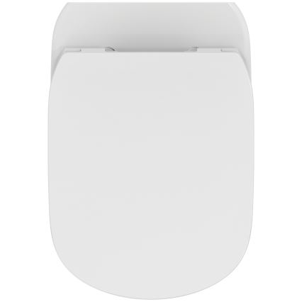 Ideal Standard T354601 - Inodoro suspendido TESI con asiento de cierre amortiguado, cerámica/blanco