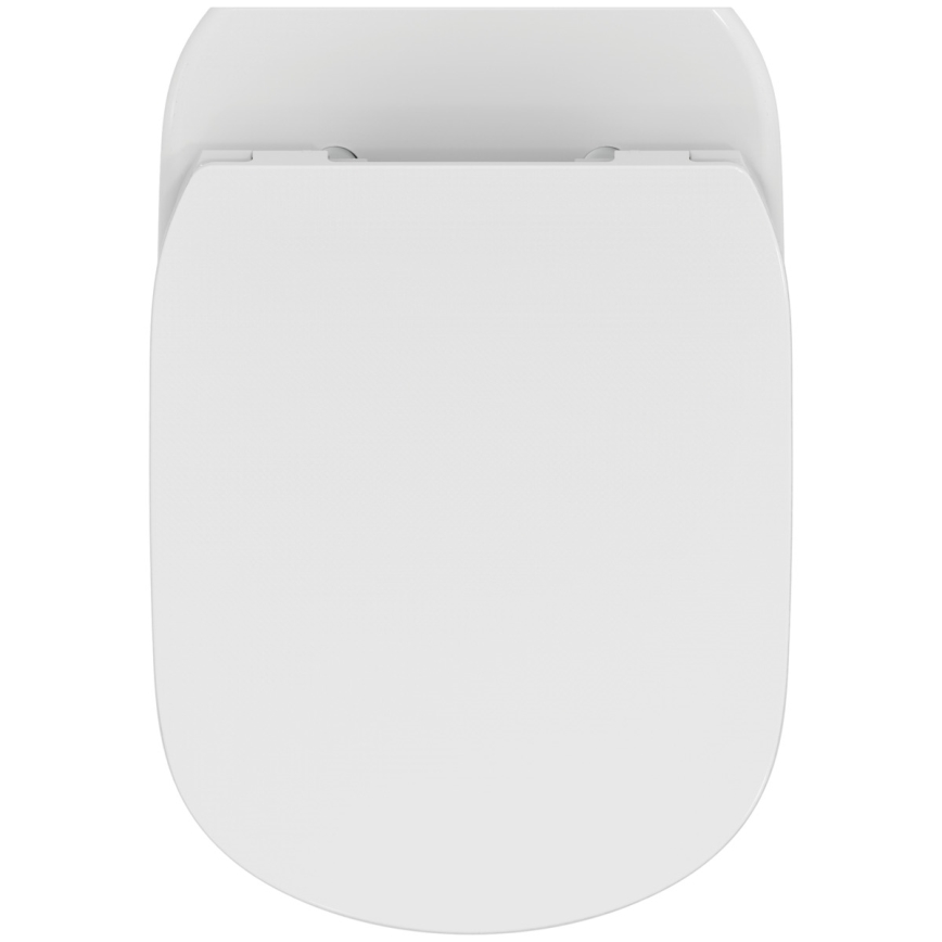 Ideal Standard T354601 - Inodoro suspendido TESI con asiento de cierre amortiguado, cerámica/blanco