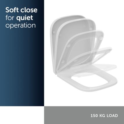 Ideal Standard T500301 - Asiento de inodoro SoftClose I.LIFE B blanco