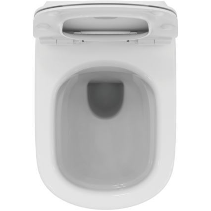 Ideal Standard T536001 - Inodoro suspendido sin borde con asiento SoftClose TESI cerámica/blanco