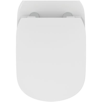Ideal Standard T536001 - Inodoro suspendido sin borde con asiento SoftClose TESI cerámica/blanco