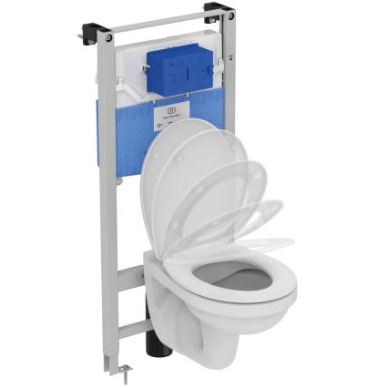 Ideal Standard W331301 - Inodoro suspendido sin reborde SIMPLICITY cerámica/blanco