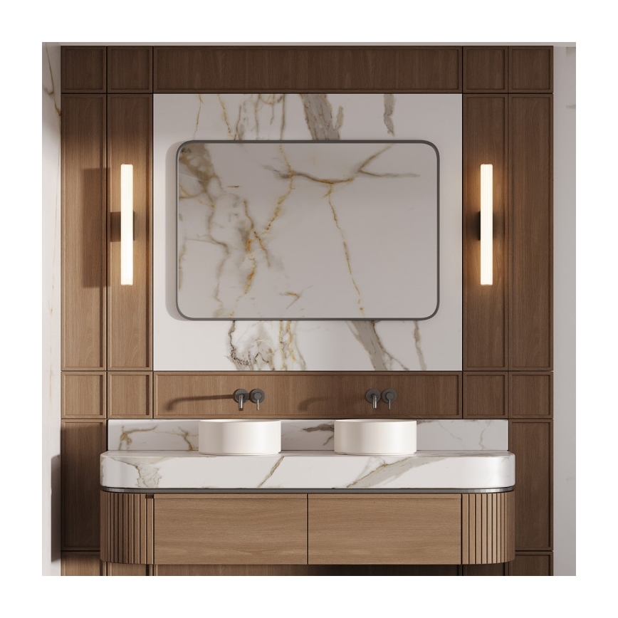 Luz LED para espejo de baño LINEA, 12 W, 230 V, 3000/4000/6000 K, IP44, 61 cm, blanco