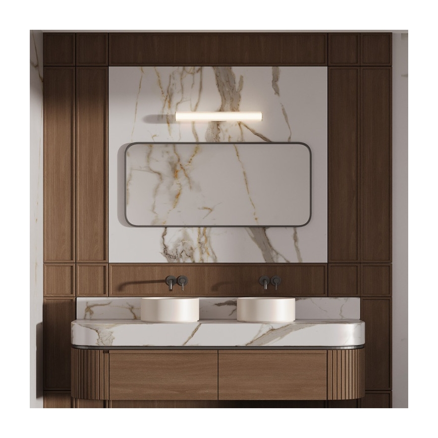 Luz LED para espejo de baño LINEA, 12 W, 230 V, 3000/4000/6000 K, IP44, 61 cm, blanco