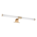 Iluminación LED para espejo de baño 2 en 1 APA LED/6W/230V 40 cm IP44 dorada